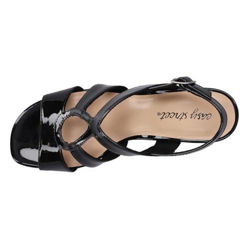 Easy Street Women's Comfortable Zella Heeled Sandal for Casual Summer Wear