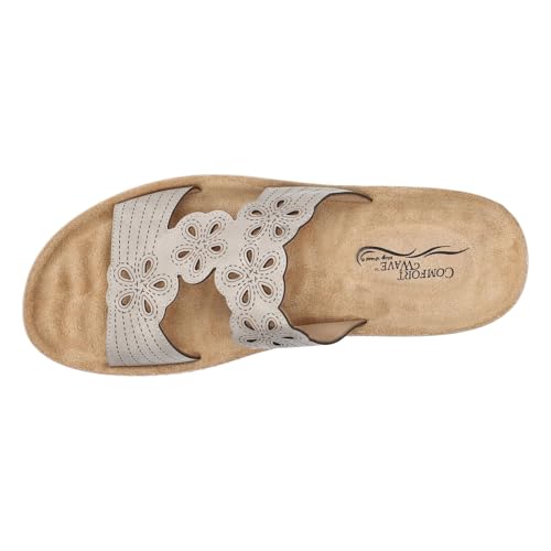 Easy Street Women's Comfortable Slide Sandal for Summer Beach Daysatischic Styles