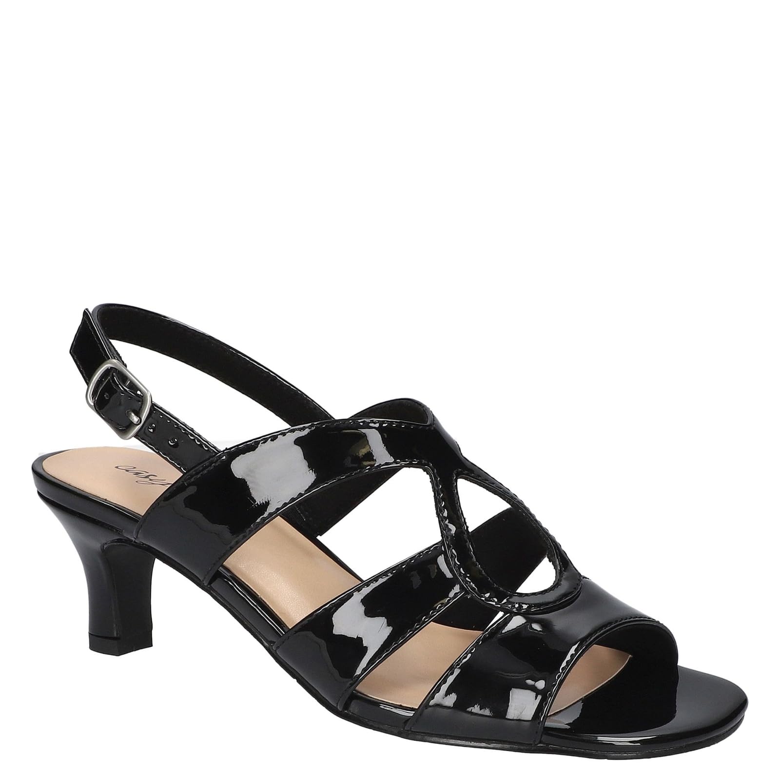 Easy Street Women's Comfortable Zella Heeled Sandal for Casual Summer Wear