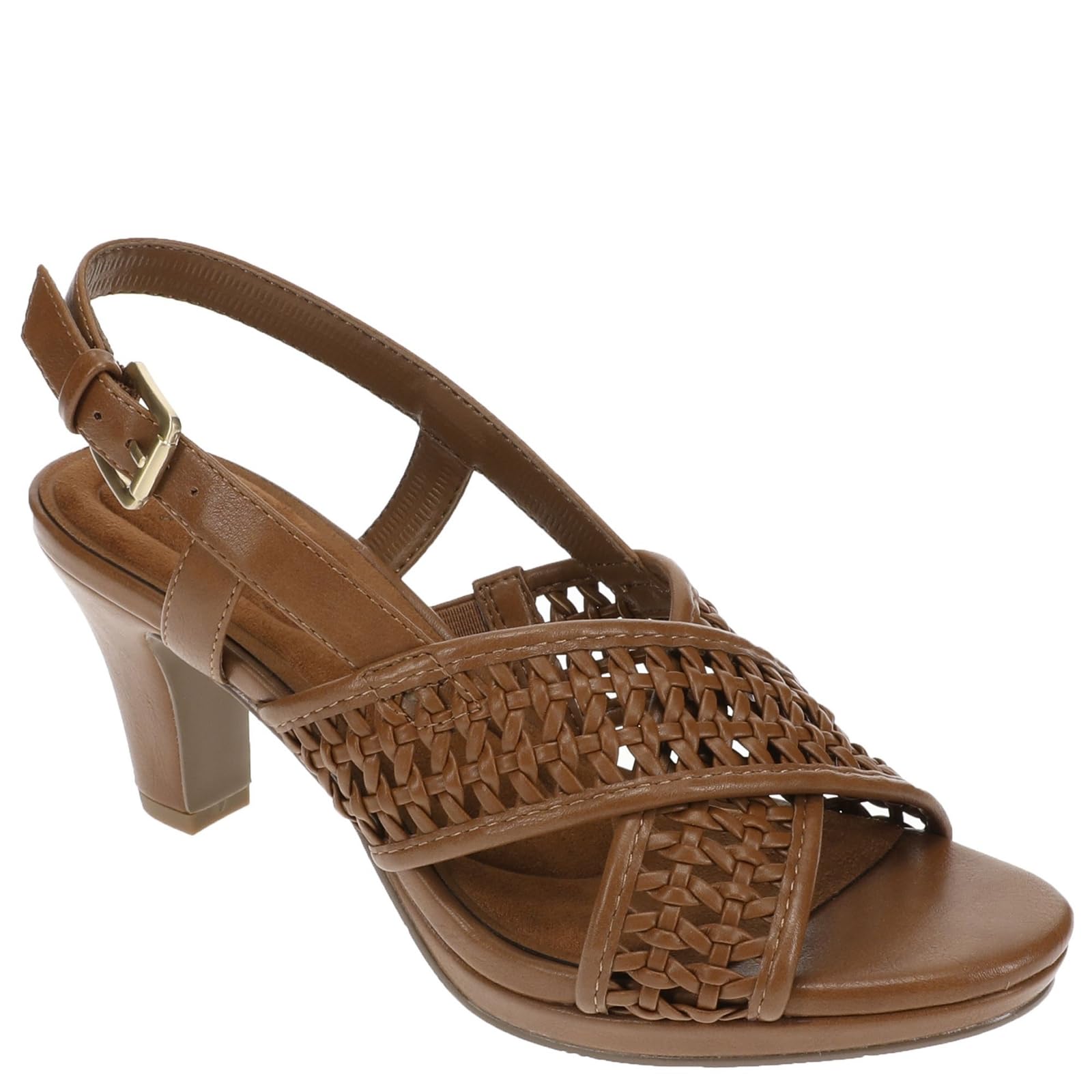 Easy Street Women's Comfortable Sol Heeled Sandal for Casual Summer Wear with Breathable Materials in Size 8