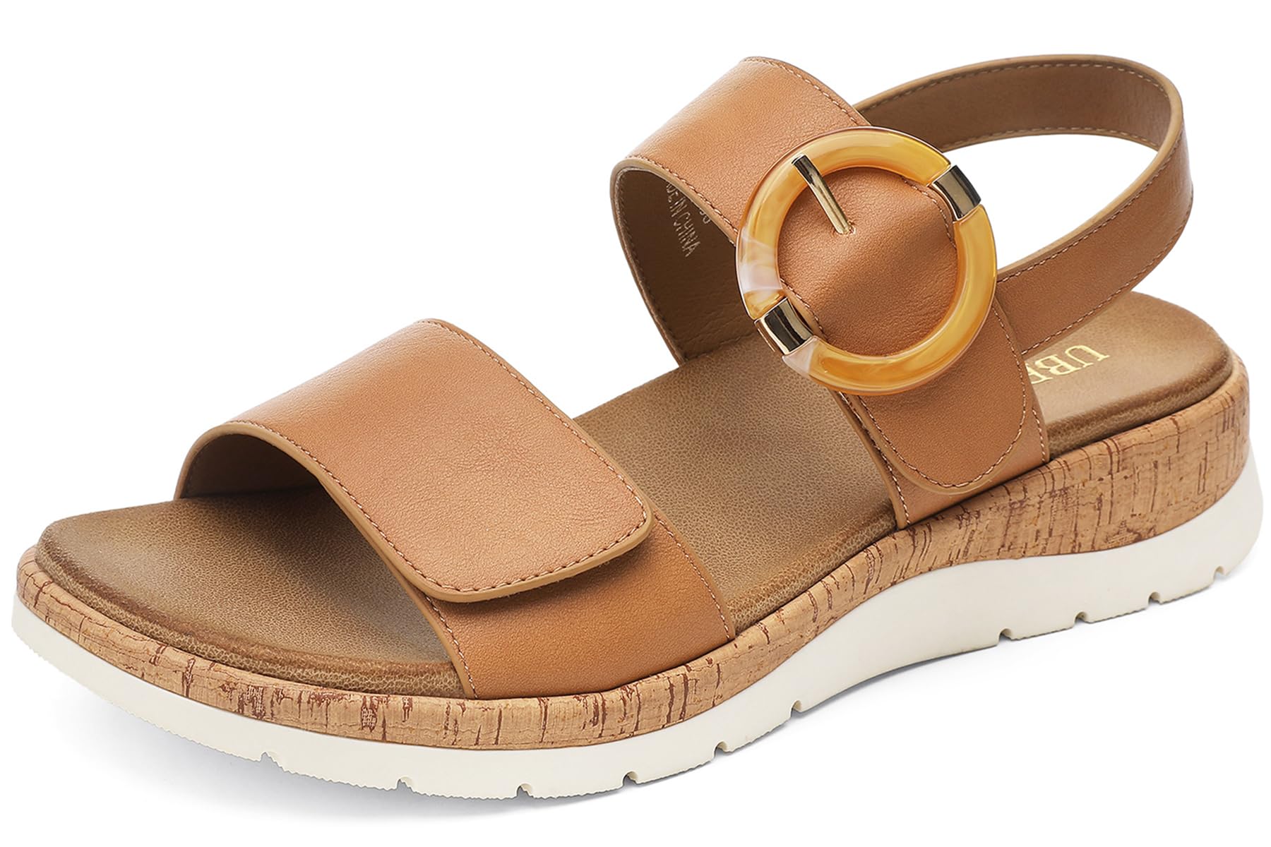 UBFEN Women's Arch Support Open Toe Walking Comfort Casual Low Wedge Sandals Summer Shoes
| UBFEN Women's Open Toe Walk